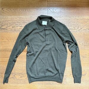 Billy Reid Olive Wool Sweater